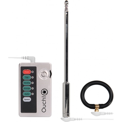 Ouch! E-stim Urethral Sounding Set Large Silver – Zboží Mobilmania