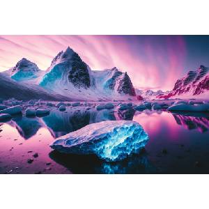 DIMEX ART Флизелинов фототапет ледников пейзаж 375 x 250 см