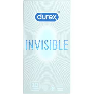 Durex Invisible Slim - тънки презервативи - 10 броя - lovesexshop