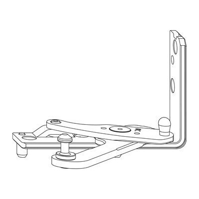 ROTO NT/NX rohové ložisko Designo Holz hloubka falcu 24 mm 13V stříbrné pravé