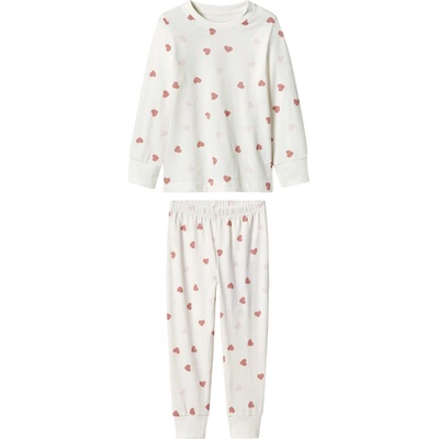 Lupilu dětské pyžamo srdce bílá – Sleviste.cz