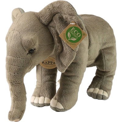 Rappa Плюшена играчка Rappa Еко приятели - Африкански саванен слон, стоящ, 28 cm (242265)