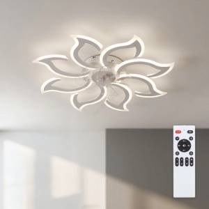 Brilagi - Димируем таванен вентилатор с LED/44 W/230 V, Ø 90 см, бял + дистанционно управление (BG4007)