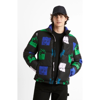 Celio Зелено и черно мъжко ватирано зимно яке Celio Hunter & Hunter Celio | Cheren | МЪЖЕ | M