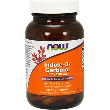 Now Foods I3C Indol-3-karbinol s extraktem lněných lignanů 60 kapslí