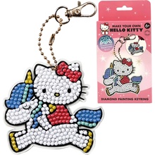 Prívesok na kľúče Hello Kitty diamantové maľovanie podľa čísel pre deti