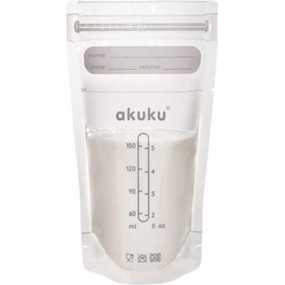 Akuku Jednorazové sterilné sáčky na skladovanie pokrmov 30 x 150 ml