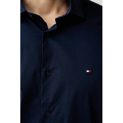 Tommy Hilfiger риза мъжка от памук с еластан (MW0MW43749)