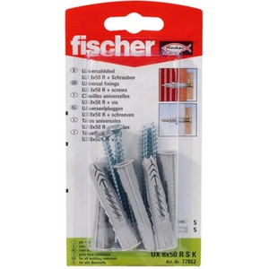 Fischer УНИВЕРСАЛЕН ДЮБЕЛ С ВИНТ Ф8Х50ММ 5 БРОЯ fischer ux r s k (4006209908792)