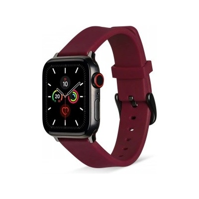 Artwizz Силиконова каишка за Apple Watch 38мм, 40мм, 41мм - Artwizz WatchBand Silicone (тъмночервен) (4828-2968)