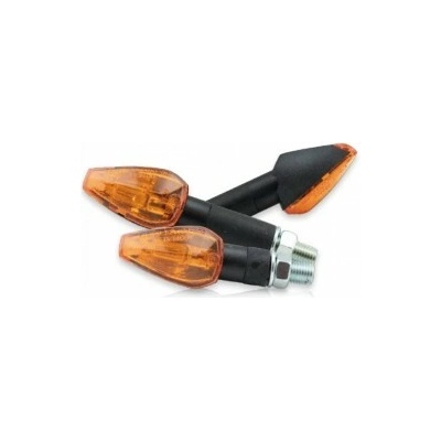 Blinkry PEAK ORANGE, oranžové sklo, plastové, černé (pár-2ks), 40 mm
