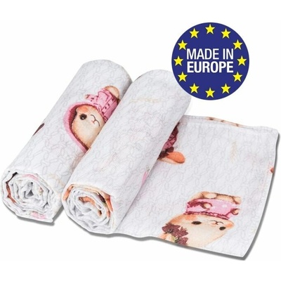 Prem Bomimi osuška TETRAium 140 g/m2 2ks 80x100 zajačik ružová