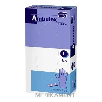 Ambulex NITRYL L fialové nitrilové nesterilné 100 ks