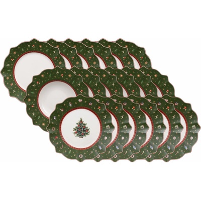 Villeroy & Boch Toy's Delight Obedový set tanierov zelený bez polievkovej misy 18 ks