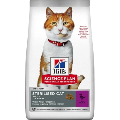 Hill’s Feline Young Adult Sterilised Duck 1,5 kg