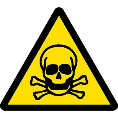 Značka Riziko toxicity, samolepicí fólie, 10 cm BZ FO417