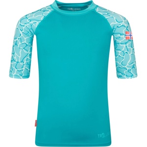 Trollkids Детска ликра Trollkids Girl's Haukland T Lycra - Dark Turquoise / Lagoon Blue - размер 98 (EU) (750-1978-0112)