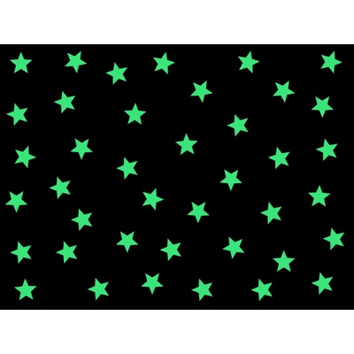 Nalepte.cz 100 svítících hvězdiček samolepky na zeď 2 x 2 cm