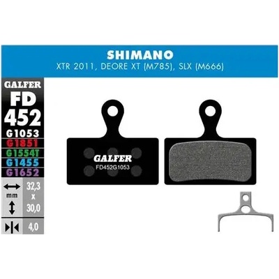 Brzdové destičky - GALFER FD452 - Shimano Standard – Zboží Mobilmania