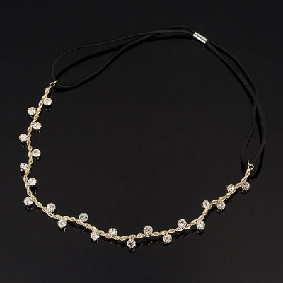 Naishide Jewelry Dámská čelenka S KAMÍNKY Druh barvy: Zlatá