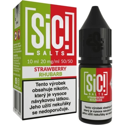 Sic! Salts Strawberry Rhubarb 10 ml 10 mg