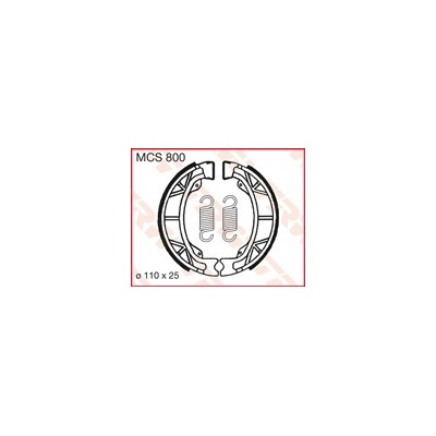 TRW ZF brzdové čelisti - pakny (110X25mm) (H303)