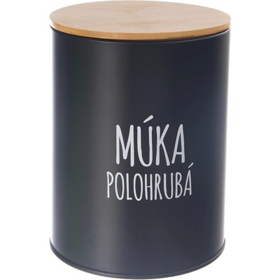 Orion Dóza Polohrubá mouka BLACK 13 cm 153694