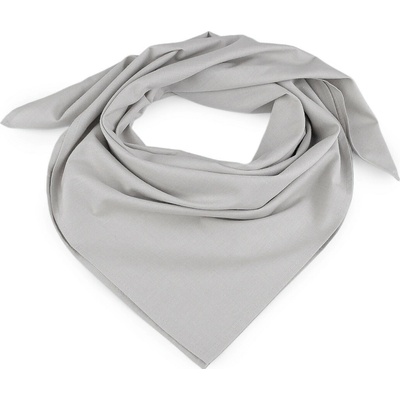 Bavlněný šátek jednobarevný 18 šedá světlá – Hledejceny.cz