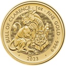 The Royal Mint zlatá mince Bull of Clarence Tudor Beasts 2023 1 oz