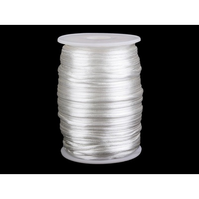 Prima-obchod Saténová šňůra Ø2 mm, barva 42 Off White