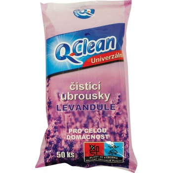 Q-Clean univerzálne vlhčené obrúsky Levanduľa 50 ks