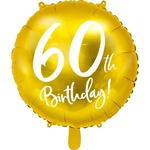 PartyDeco Фолиев балон - 60 броя (златен) 45 см