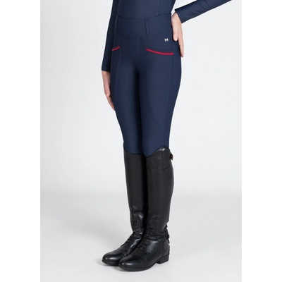 Maximilian Equestrian YR Detské Pro Riding Leggings Navy Red