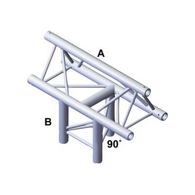 Showtec FT30-019 T Cross Vertical 3 Way Apex Up Incl. Connectors