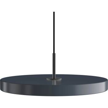 UMAGE Висяща лампа Asteria Plus с черен обков 43 см антрацитено-сива (2561C4173)