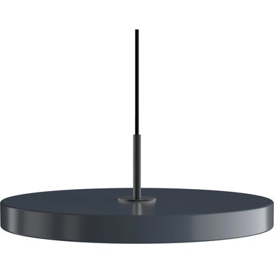 UMAGE Висяща лампа Asteria Plus с черен обков 43 см антрацитено-сива (2561C4173)