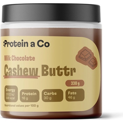 Protein&Co Kešu krém s mléčnou čokoládou 330 g