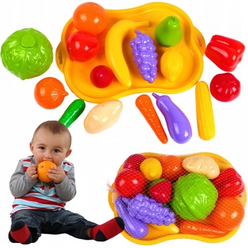Teddies ovoce a zelenina s podnosem