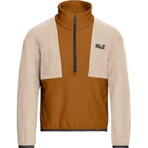 Jack Wolfskin Детски поларен пуловер Jack Wolfskin Kid's Colorblock Taunus Halfzip Fleece jumper - Autumn Leaves - размер 164 (EU) (704-5892-0116)