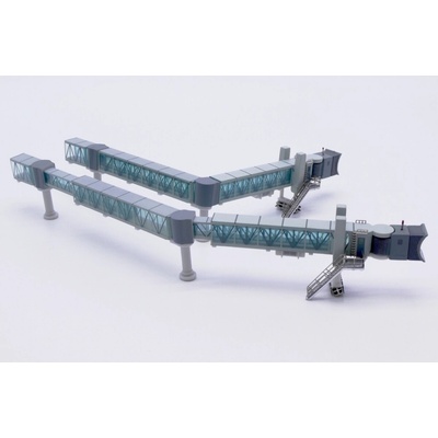 JC Wings Airport Passenger Bridge B737 Green 1:400