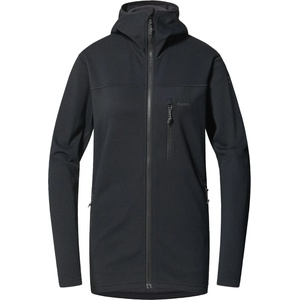 Haglöfs Дамско поларено яке Haglöfs Women's Rosson Mid Hood Fleece jacket - True Black - размер XS (105-5958-0211)