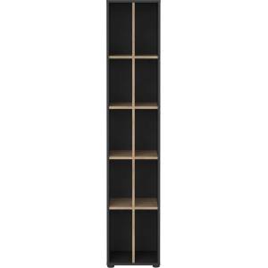 Tvilum Етажерка за книги в дъбов декор в цвят антрацит-натурален 41x205 cm Sign - Tvilum (65587ighl)