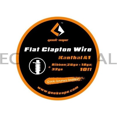 GeekVape Kanthal A1 Flat Clapton Wire 10ft Ribbon 26GA+18GA + 32GA 30cm – Zboží Mobilmania