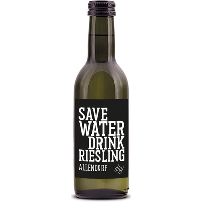 Allendorf Save Water Drink Riesling dry Suché bílé 2023 11,5% 0,25 l (holá láhev)