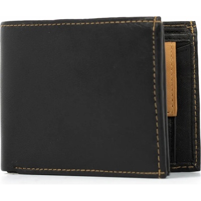 Delis Мъжки портфейл Manuel PT992, естествена кожа, Black/Maro (PT992)