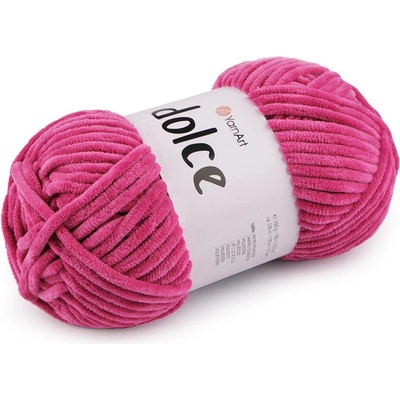 Pletací žinylková příze Dolce 100 g Varianta: 39 (794) pink tmavá, Balení: 1 ks 42108/79186/275998