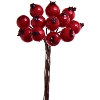 Dekorácia bobule jarabiny 12 cm / 1 zväzok