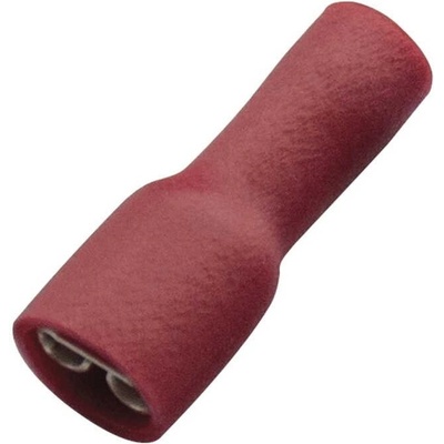 260415 Objímka plochá PVC celoizolovaná 0,5 - 1 mm2, 4,8 x 0,8 červená, Haupa
