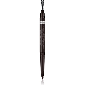 Rimmel Brow This Way молив за вежди с четка 2 в 1 цвят 004 Soft Black 0, 25 гр