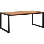  Градинска маса с U-образни крака 180x90x75 см акация масив - elemento - 528,99 лв